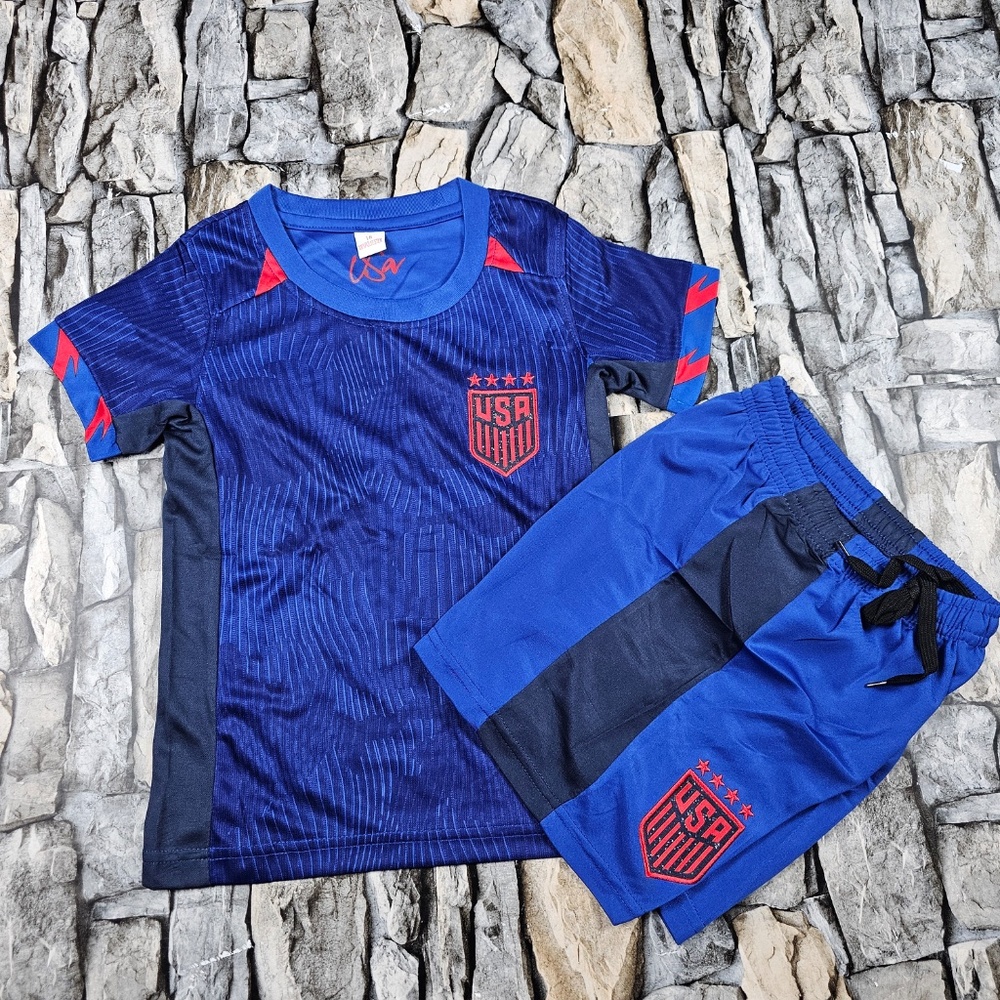 USA Kids (girls) Soccer Jersey Kit Youth/ jersey for girls/ Jersey and S…